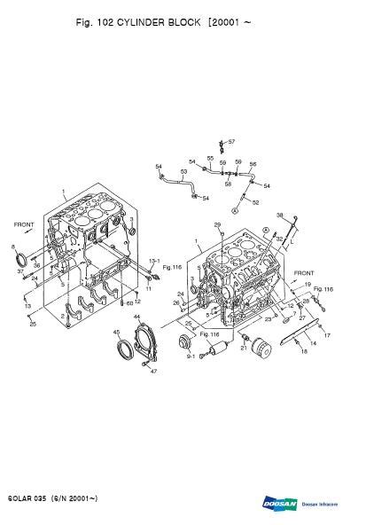 daewoo doosan solar035 parts diagram